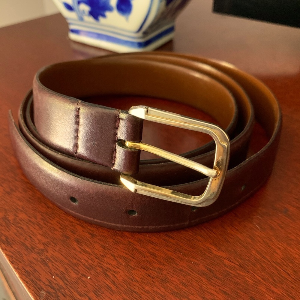 Christian Dior Split Leather Brown Belt